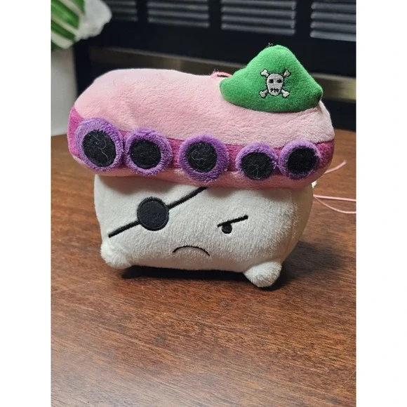 Yammy Yammy Captain Tako Sushi Large Pirate Stuffed Plush Cute Kawaii 2011 - Picture 1 of 7